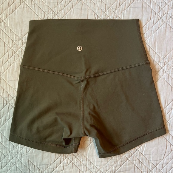 Lululemon Align High-Waisted Army Green Shorts, Size 0 - Picture 2 of 6
